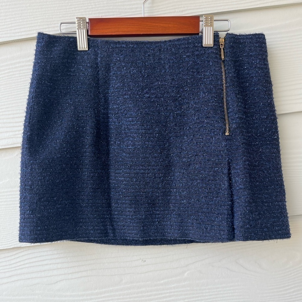 Zara tweed sparkly mini skirt